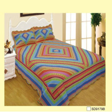 ΣΕΤ 3ΤΜΧ ΚΟΥΒΕΡΛΙ ΒΑΜΒΑΚΕΡΟ INKAS ΜΠΛΕ ΥΠΕΡΔΙΠΛΟ 220Χ240 LINEAHOME LH2015066-1