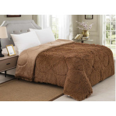 ΚΟΥΒΕΡΤΟΠΑΠΛΩΜΑ  ΓΟΥΝΙΝΟ HAIRY ΜΟΚΑ ΜΟΝΟ 160X210 LINEAHOME LH2010823-2