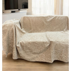 Αντιολισθητικό ριχτάρι γούνινο  σετ 3τμχ. rossa μπεζ LINEAHOME LH2021900