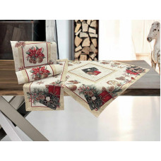 ΧΡΙΣΤΟΥΓΕΝΙΑΤΙΚΟ ΣΕΤ ΣΤΟΦΑ ΙΣΠΑΝΙΑΣ  XMAS BOX GOLD ΑΠΟ (1)140Χ140 + (1)100Χ100 + (1) 40Χ100 + (2) 40Χ40 LINEAHOME LH2037210-4