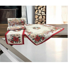 ΧΡΙΣΤΟΥΓΕΝΙΑΤΙΚΟ ΣΕΤ ΣΤΟΦΑ ΙΣΠΑΝΙΑΣ SLED ΑΠΟ (1)140Χ140 + (1)100Χ100 + (1) 40Χ100 + (2) 40Χ40 LINEAHOME LH2037254-4