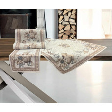 ΧΡΙΣΤΟΥΓΕΝΙΑΤΙΚΟ ΣΕΤ ΣΤΟΦΑ ΙΣΠΑΝΙΑΣ CANDLE GOLD ΑΠΟ ΚΑΡΕ 100Χ100 + ΣΕΜΕ 40Χ100 LINEAHOME LH2037257-6