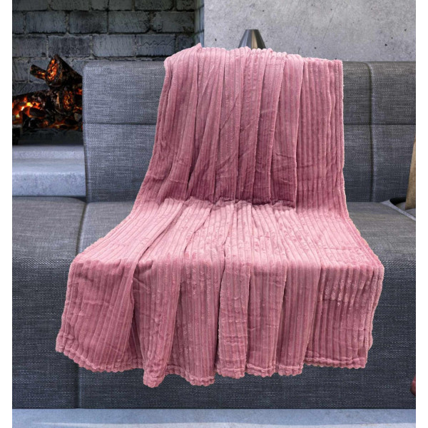 ΚΟΥΒΕΡΤΑ CORAL FLEECE ΚΟΤΛΕ DUSTY PINK 150X200 LINEAHOME LH2018155-3