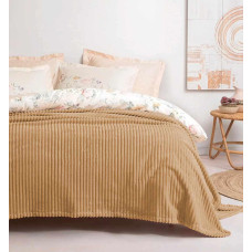 ΚΟΥΒΕΡΤΑ CORAL FLEECE ΚΟΤΛΕ  ΜΠΕΖ 200X220 LINEAHOME LH2018156-2