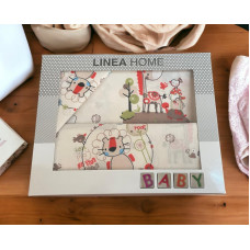 ΣΕΤ 3 ΤΜΧ ΣΕΝΤΟΝΙΑ ΚΟΥΝΙΑΣ JUNGLE  ΜΠΕΖ (2)120Χ160 + (1)0,35Χ0,45 LINEAHOME LH2051082-1