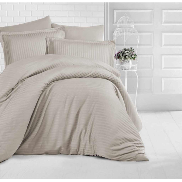 ΣΕΝΤΟΝΙ FLAT SOFT SATIN ΜΠΕΖ 160X240 LINEAHOME LH2012092-3