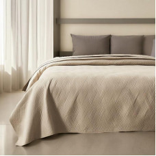 ΚΟΥΒΕΡΛΙ ΜΟΝΟΧΡΩΜΟ ΔΙΠΛΗΣ ΟΨΗΣ MERCER ΜΠΕΖ LINEAHOME LH2015217-2