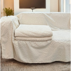 Αντιολισθητικό ριχτάρι γούνινο rossa εκρού μεμονωμένα 180Χ240 LINEAHOME LH2021898-2