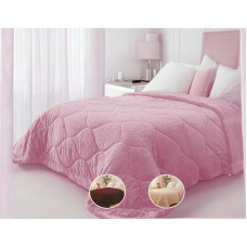 ΚΟΥΒΕΡΤΟΠΑΠΛΩΜΑ ΑΝΑΓΛΥΦΟ EXPLORA  ΥΠΕΡΔΙΠΛΟ DUSTY PINK 220Χ240 LINEAHOME LH2010885