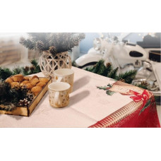 ΧΡΙΣΤΟΥΓΕΝΝΙΑΤΙΚΟ ΤΡΑΠΕΖΟΜΑΝΤΗΛΟ ΣΤΟΦΑ ΙΣΠΑΝΙΑΣ  XMAS CARD ΑΠΟ 140X140 LINEAHOME LH2037278-1