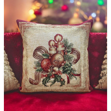 ΧΡΙΣΤΟΥΓΕΝΝΙΑΤΙΚΗ ΜΑΞΙΛΑΡΟΘΗΚΗ ΣΤΟΦΑ ΙΣΠΑΝΙΑΣ   NOEL CIRE  45Χ45 LINEAHOME LH2425107