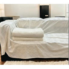 Αντιολισθητικό ριχτάρι βελούρ vendome εκρού μεμονωμένα 180X160 LINEAHOME LH2024186-1