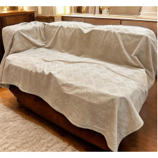 Αντιολισθητικό ριχτάρι βελούρ  σετ 3τμχ. vendome μπεζ LINEAHOME LH2024181