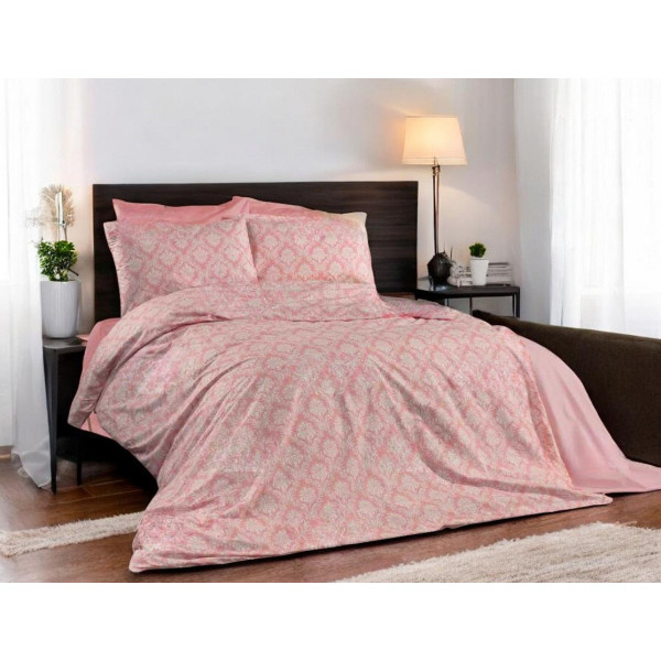 ΣΕΤ ΜΑΞΙΛΑΡΟΘΗΚΕΣ ΕΜΠΡΙΜΕ BAROQUE ΡΟΖ 52Χ72 LINEAHOME LH2014150-1