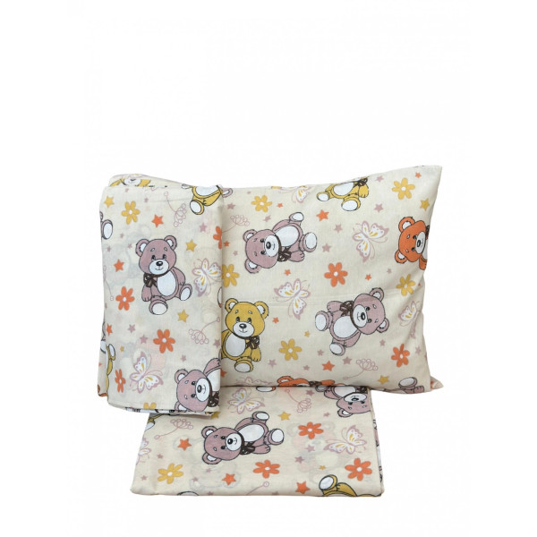 ΣΕΤ ΣΕΝΤΟΝΙ(Α) TEDDY STAR  ΜΠΕΖ 2 ΣΕΝΤΟΝΑ 160Χ240 + 1 ΜΑΞΙΛΑΡΟΘΗΚΗ 48X68 LINEAHOME LH2051089-2