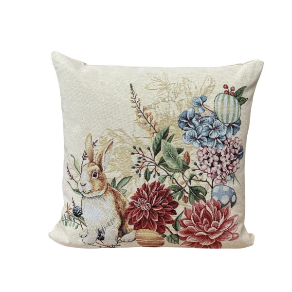 ΜΑΞΙΛΑΡΟΘΗΚΗ ΣΤΟΦΑ ΙΣΠΑΝΙΑΣ ΠΑΣΧΑΛΙΝΟ EGG FLOWER 45Χ45 LINEAHOME LH2025244