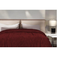 ΚΟΥΒΕΡΤΑ ΑΝΑΓΛΥΦΗ  ΒΕΛΟΥΤΕ LANE SILK TOUCΗ ΜΠΟΡΝΤΩ  ΥΠΕΡΔΙΠΛΗ 220Χ240 LINEAHOME LH2018256