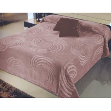 ΚΟΥΒΕΡΤΑ ΑΝΑΓΛΥΦΗ  ΒΕΛΟΥΤΕ SPIN SILK TOUCΗ ΡΟΖ ΜΟΝΗ 160X220 LINEAHOME LH2018263