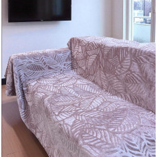 Αντιολισθητικό ριχτάρι βελούρ  σετ 3τμχ. LINEAR DUSTY PINK LINEAHOME LH2025555-1