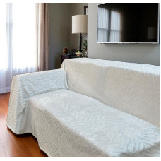 Αντιολισθητικό ριχτάρι βελούρ flame εκρού μεμονωμένα 180x300 LINEAHOME LH2024194-3