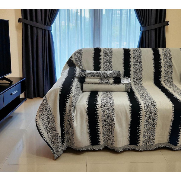 ΡΙΧΤΑΡΙ ΣΕΝΙΛ BENGAL ΜΑΥΡΟ ΜΕΜΟΝΩΜΕΝΑ 180Χ300 LINEAHOME LH2024204-3