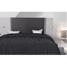 ΚΟΥΒΕΡΤΑ ΑΝΑΓΛΥΦΗ  ΒΕΛΟΥΤΕ LANE SILK TOUCΗ ΓΚΡΙ ΣΚΟΥΡΟ ΜΟΝΗ 160Χ220 160X220 LINEAHOME LH2018240-1