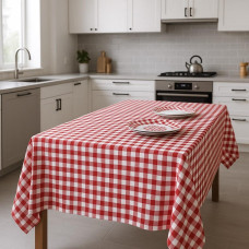 ΤΡΑΠΕΖΟΜΑΝΤΗΛΟ ΛΙΝΟ ΚΑΡΩ  ΚΟΚΚΙΝΟ LINEAHOME LH2025825-2