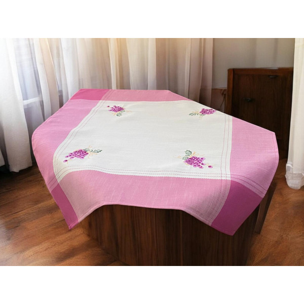 ΤΡΑΠΕΖΟΜΑΝΤΗΛΟ ΛΙΝΟ ΜΕ ΚΕΝΤΗΜΑ GRAPE 15580-3 140Χ140 LINEAHOME LH2031035-1