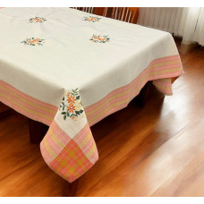 ΤΡΑΠΕΖΟΜΑΝΤΗΛΟ ΛΙΝΟ ΜΕ ΚΕΝΤΗΜΑ PICNIC 140Χ140 LINEAHOME LH2032281