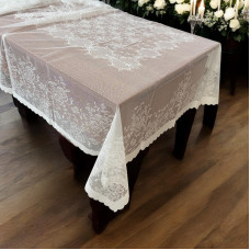 ΤΡΑΠΕΖΟΜΑΝΤΗΛΟ ΔΑΝΤΕΛΑ  ROSES ΛΕΥΚΟ 160Χ220 LINEAHOME LH2037011