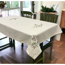 ΤΡΑΠΕΖΟΜΑΝΤΗΛΟ ΕΤΑΜΙΝΑ  ΜΕ ΑΖΟΥΡ OLIVE 140X180 LINEAHOME LH2037016-2