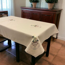 ΤΡΑΠΕΖΟΜΑΝΤΗΛΟ ΕΤΑΜΙΝΑ ΜΕ ΑΖΟΥΡ  GREECE 140X180 LINEAHOME LH2037017-2