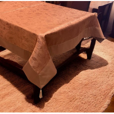 ΤΡΑΠΕΖΟΜΑΝΤΗΛΟ  ΣΑΤΙΝΕ ΖΑΚΑΡ ΜΕ ΦΑΣΑ CEYLAN 140X180 LINEAHOME LH2037025