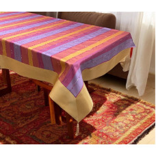 ΤΡΑΠΕΖΟΜΑΝΤΗΛΟ  ΣΑΤΙΝΕ ΖΑΚΑΡ ΜΕ ΦΑΣΑ VERBENA 140X180 LINEAHOME LH2037026