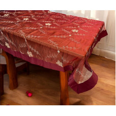 ΤΡΑΠΕΖΟΜΑΝΤΗΛΟ ΒΟΥΑΛ ΜΕ ΚΕΝΤΗΜΑ ELODIE  ΜΠΟΡΝΤΩ  140X180 LINEAHOME LH2037502-1