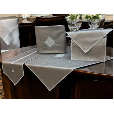 ΚΑΡΕ ΣΕΤ 5ΤΜΧ  ΔΕΡΜΑ & ΣΤΡΑΣ VIPER ELEPHANT ΤΡ/ΡΕ 120Χ120 ΚΑΡΕ 100Χ100 ΤΡΑΒΕΡΣΑ 40Χ160 Π LINEAHOME LH2025283-1