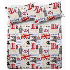 ΣΕΤ ΣΕΝΤΟΝΙΑ  ΕΜΠΡΙΜΕ LONDON ΔΙΠΛΟ 200Χ240 LINEAHOME LH4110732-1