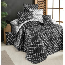 ΘΗΚΗ ΠΑΠΛΩΜΑΤΟΣ ΕΜΠΡΙΜΕ ΜΟΝΗ ΜΑΡΟΚΟ ΜΑΥΡΟ 160Χ240 LINEAHOME LH4112901