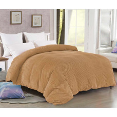 ΚΟΥΒΕΡΤΟΠΑΠΛΩΜΑ  ΑΝΑΓΛΥΦΟ ΚΟΤΛΕ ΜΠΕΖ ΥΠΕΡΔΙΠΛΟ 210X230 LINEAHOME LH2320289