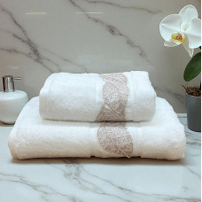 ΣΕΤ ΠΕΤΣΕΤΕΣ 2ΤΜΧ ΜΕ ΔΑΝΤΕΛΑ  ΕΚΡΟΥ ARLES  ΣΕ ΚΟΥΤΙ 50Χ90+70Χ140 LINEAHOME LH2025947-1