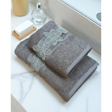 ΣΕΤ ΠΕΤΣΕΤΕΣ 2ΤΜΧ ΜΕ ΔΑΝΤΕΛΑ  ΜΟΚΑ COMO ΣΕ ΚΟΥΤΙ 50Χ90+70Χ140 LINEAHOME LH2025948-1