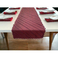 ΧΡΙΣΤΟΥΓΕΝΝΙΑΤΙΚΟ ΡΑΝΕΡ ΤΑΦΤΑΣ 50Χ170 ΜΠΟΡΝΤΩ ΜΕ ΚΡΥΣΤΑΛΛΑΚΙΑ LINEAHOME LH2025095-1