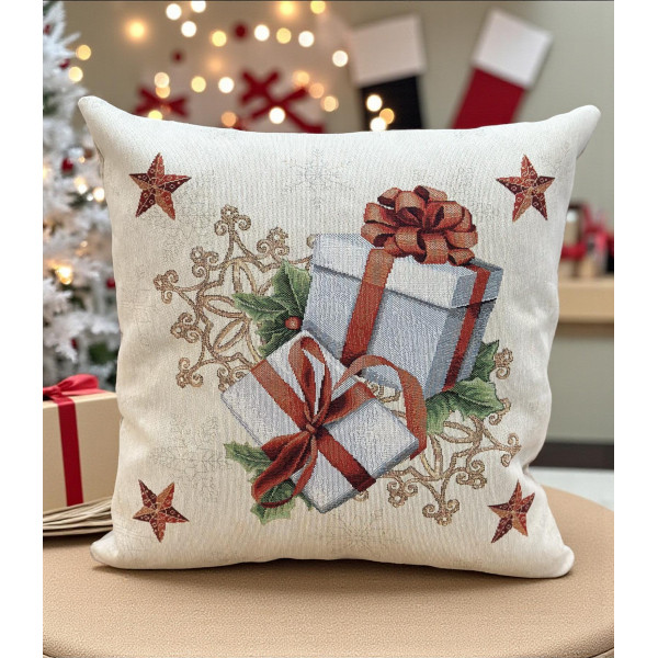 ΧΡΙΣΤΟΥΓΕΝΝΙΑΤΙΚΗ ΜΑΞΙΛΑΡΟΘΗΚΗ XMAS BOX 45Χ45 LINEAHOME RR164-4752