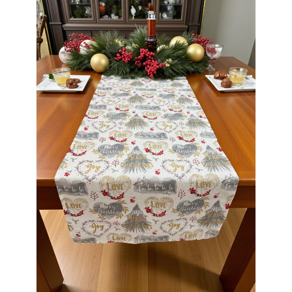 ΧΡΙΣΤΟΥΓΕΝΝΙΑΤΙΚΗ ΤΡΑΒΕΡΣΑ ΛΙΝΗ LOVE CHRISTMAS 45Χ140 LINEAHOME LH2025976