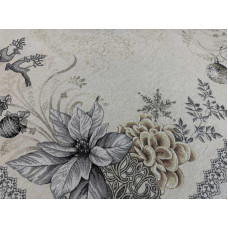 ΧΡΙΣΤΟΥΓΕΝΝΙΑΤΙΚΗ ΤΡΑΒΕΡΣΑ  ΣΤΟΦΑ ΙΣΠΑΝΙΑΣ TINSEL ΑΣΗΜΙ LINEAHOME LH2025988-1