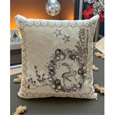 ΧΡΙΣΤΟΥΓΕΝΝΙΑΤΙΚΗ ΜΑΞΙΛΑΡΟΘΗΚΗ  TINSEL DE ΧΡΥΣΑΦΙ 45Χ45 LINEAHOME LH2025990-2