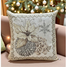 ΧΡΙΣΤΟΥΓΕΝΝΙΑΤΙΚΗ ΜΑΞΙΛΑΡΟΘΗΚΗ  TINSEL AL ΧΡΥΣΑΦΙ 45Χ45 LINEAHOME LH2025991-1