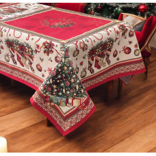 ΧΡΙΣΤΟΥΓΕΝΝΙΑΤΙΚΟ ΤΡΑΠΕΖΟΜΑΝΤΗΛΟ ΣΤΟΦΑ ΙΣΠΑΝΙΑΣ  TREE LINEAHOME LH2037030-4