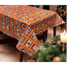 ΧΡΙΣΤΟΥΓΕΝΙΑΤΙΚΟ ΑΛΕΚΙΑΣΤΟ ΤΡΑΠΕΖΟΜΑΝΤΗΛΟ WRAP ΠΟΡΤΟΚΑΛΙ 140Χ180 LINEAHOME LH2037050-2