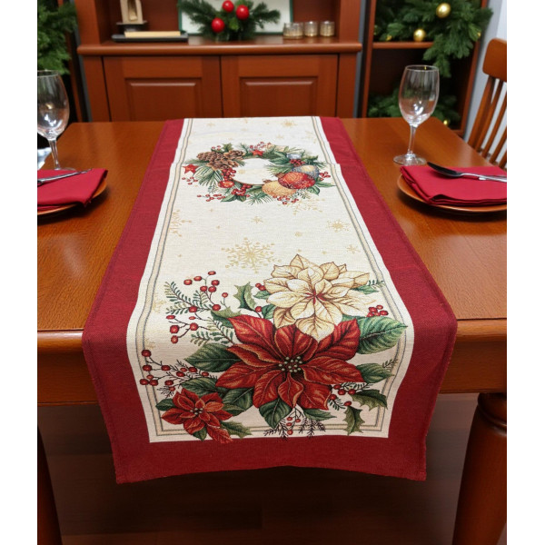 ΧΡΙΣΤΟΥΓΕΝΝΙΑΤΙΚΗ ΤΡΑΒΕΡΣΑ ΣΤΟΦΑ ΙΣΠΑΝΙΑΣ SLED ΑΠΟ LINEAHOME LH2037256